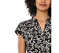 Vince Camuto Women's Printed Short-Sleeve Top
