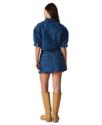 Steve Madden Women's Delilah Eyelet Non-Stretch Skort