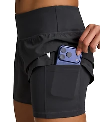 Reebok Women's Interlock Pull-On Running Shorts