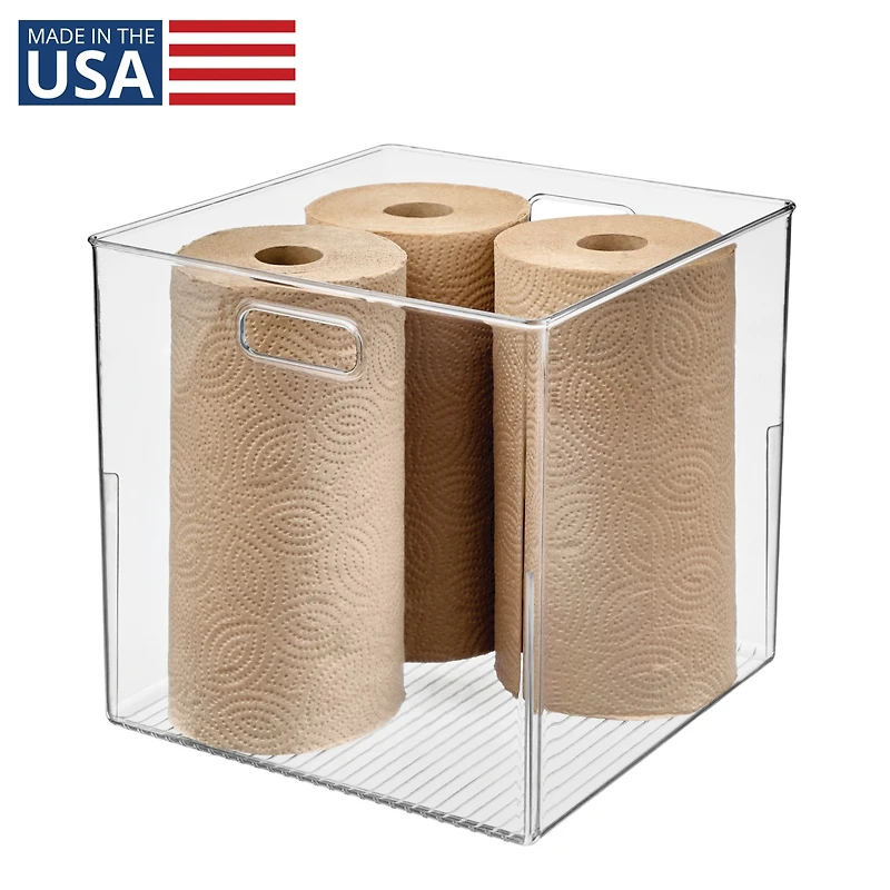 iDesign Large Cube Storage Bin for Pantry or Cabinet