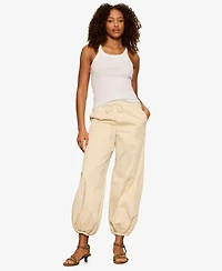 Sanctuary Women's Cropped Balloon Leg Pull-On Pants