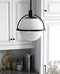 Hudson & Canal Cieonna 9.38" Wide Metal Pendant