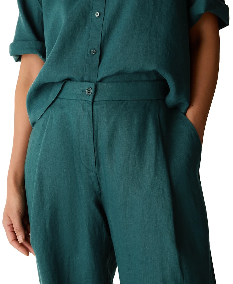 Eileen Fisher Women's Relaxed Fit Ankle Pants