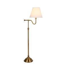 Hudson & Canal Wellesley 63" Metal Tall Floor Lamp