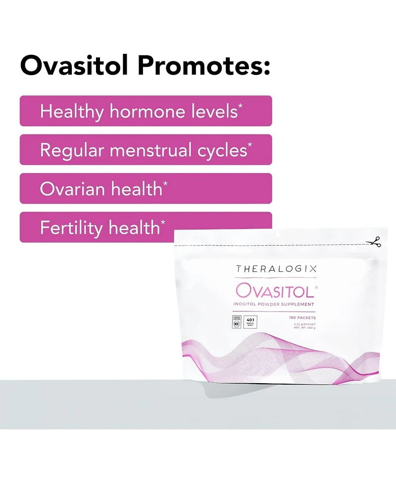 Theralogix Ovasitol Inositol Powder Packets 180 Packets (90 Days)