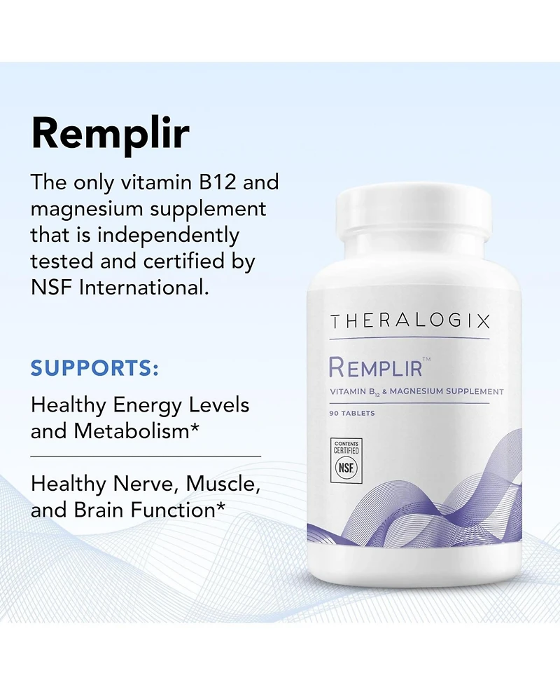 Theralogix Remplir Vitamin B12 and Magnesium Supplement