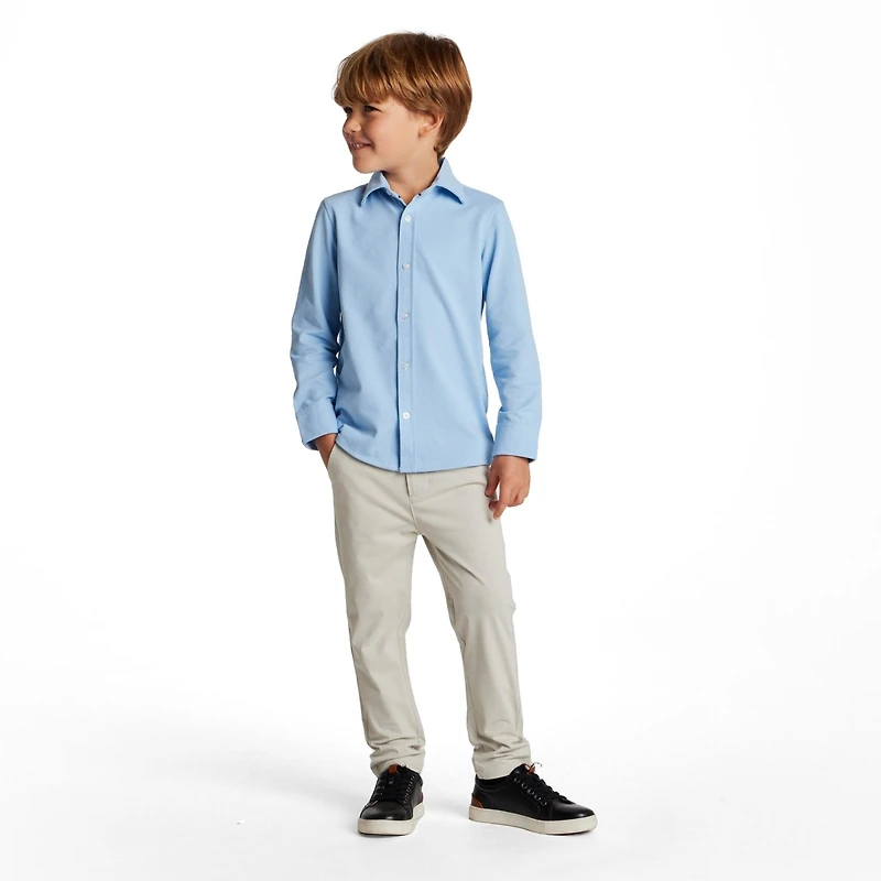 Andy and Evan Little Boys Knit-Tech Shirt