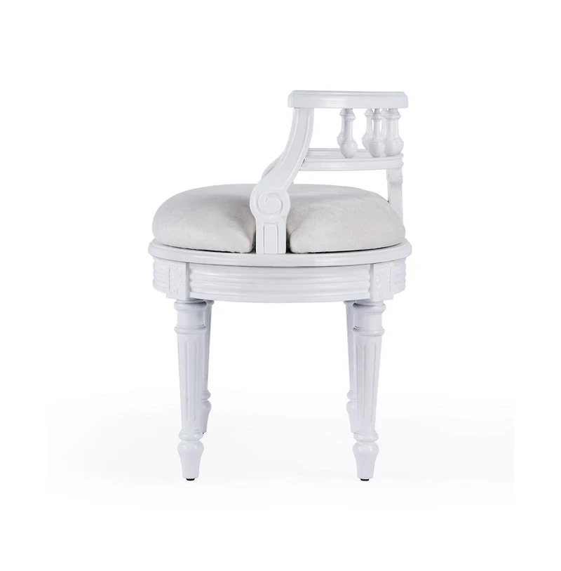 Butler Specialty Hathaway Upholstered 22.5"W Vanity Seat