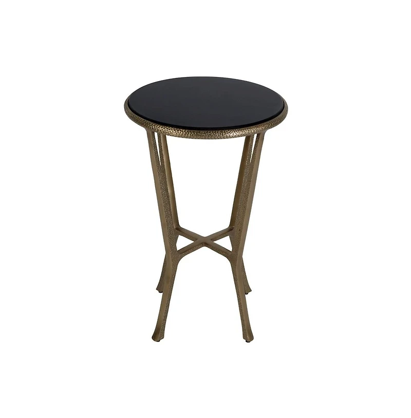 Butler Specialty Ivy 15.5 in. W Round Metal and Granite Side Table