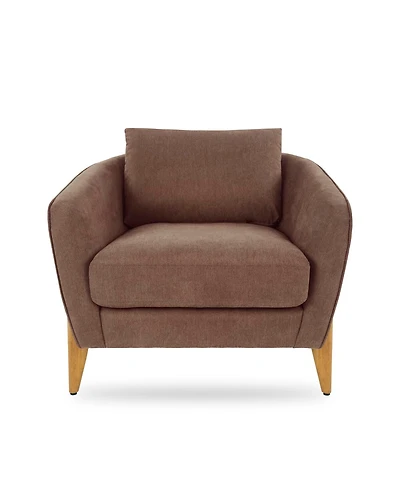 Streamdale Furniture Faux Leather Chesterfield Sofa with Nailhead Trim and 2 Pillows