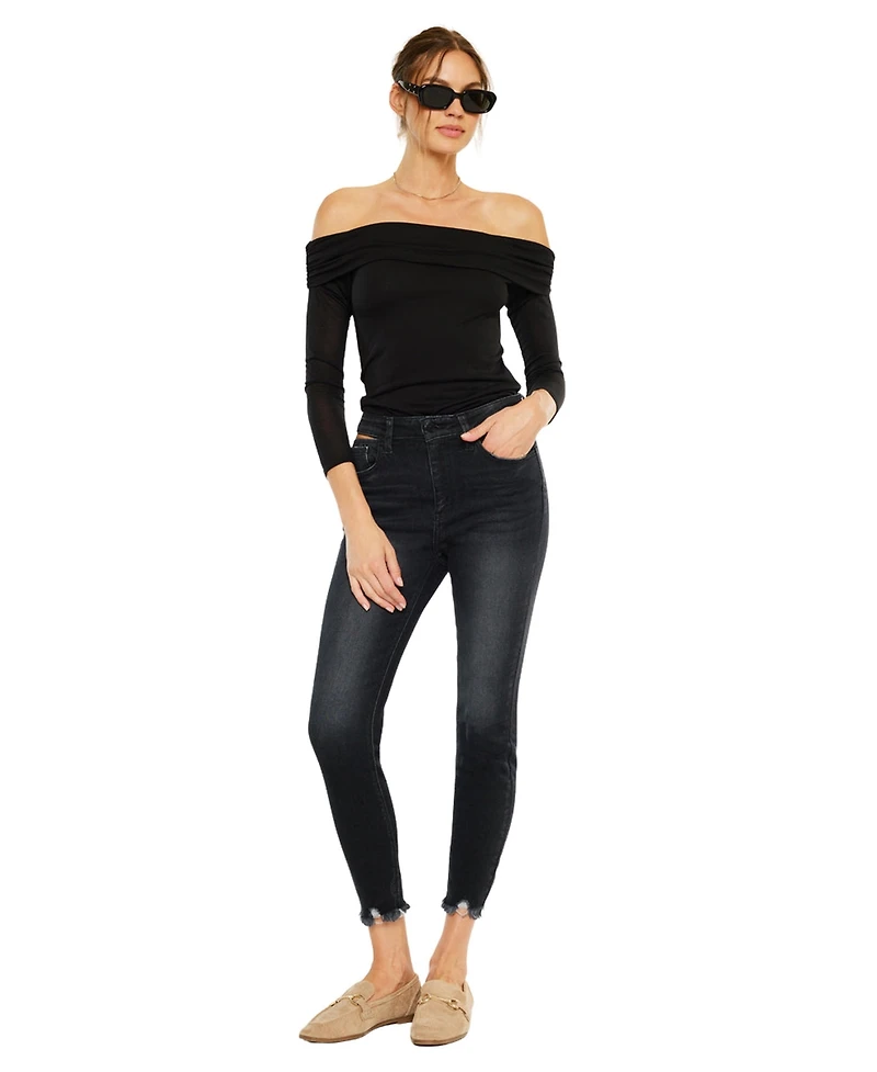 KanCan Women's Tiara High Rise Ankle Skinny Jeans