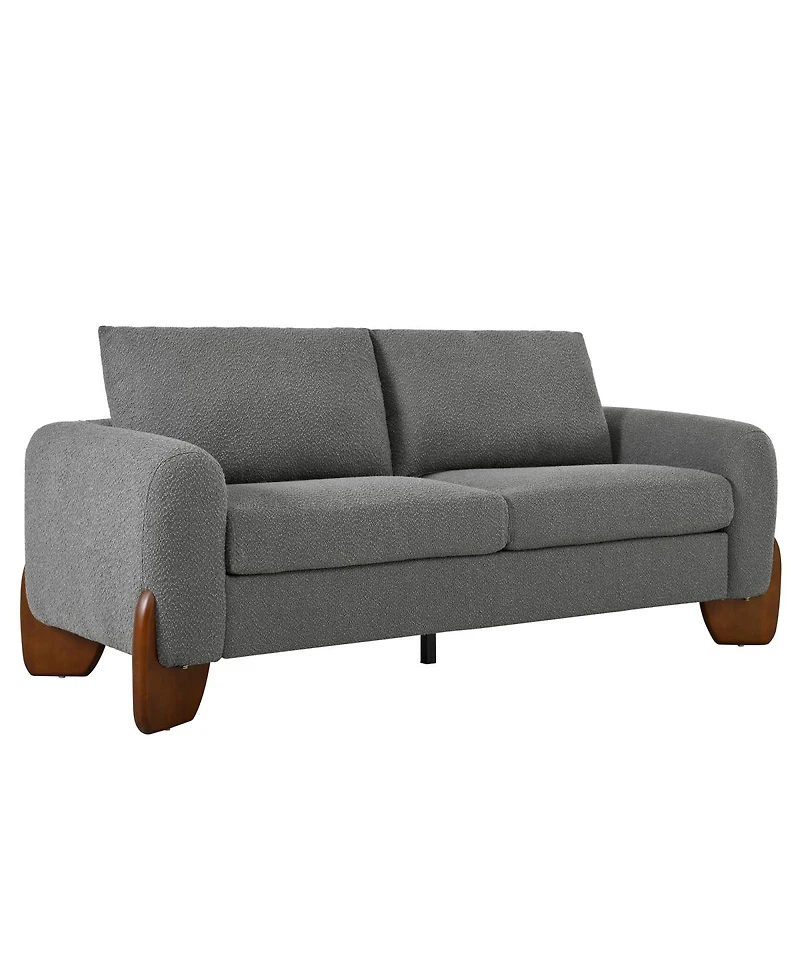 Streamdale Furniture 3-Piece Modern Boucle Sofa Set: 1 Loveseat and 2 Armchairs