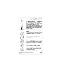 Supersmile Zina45 Sonic Pulse Toothbrush Chrome Replacement Heads 2 pack