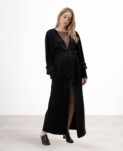 Nom Maternity Emaline Full Length Cardigan Coats