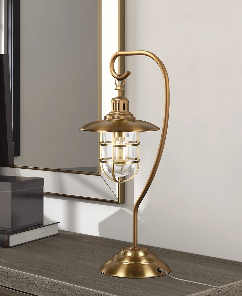 Hudson & Canal Bay 22" Metal Tall Nautical Table Lamp