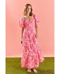 Women's Floral Print Maxi Dress