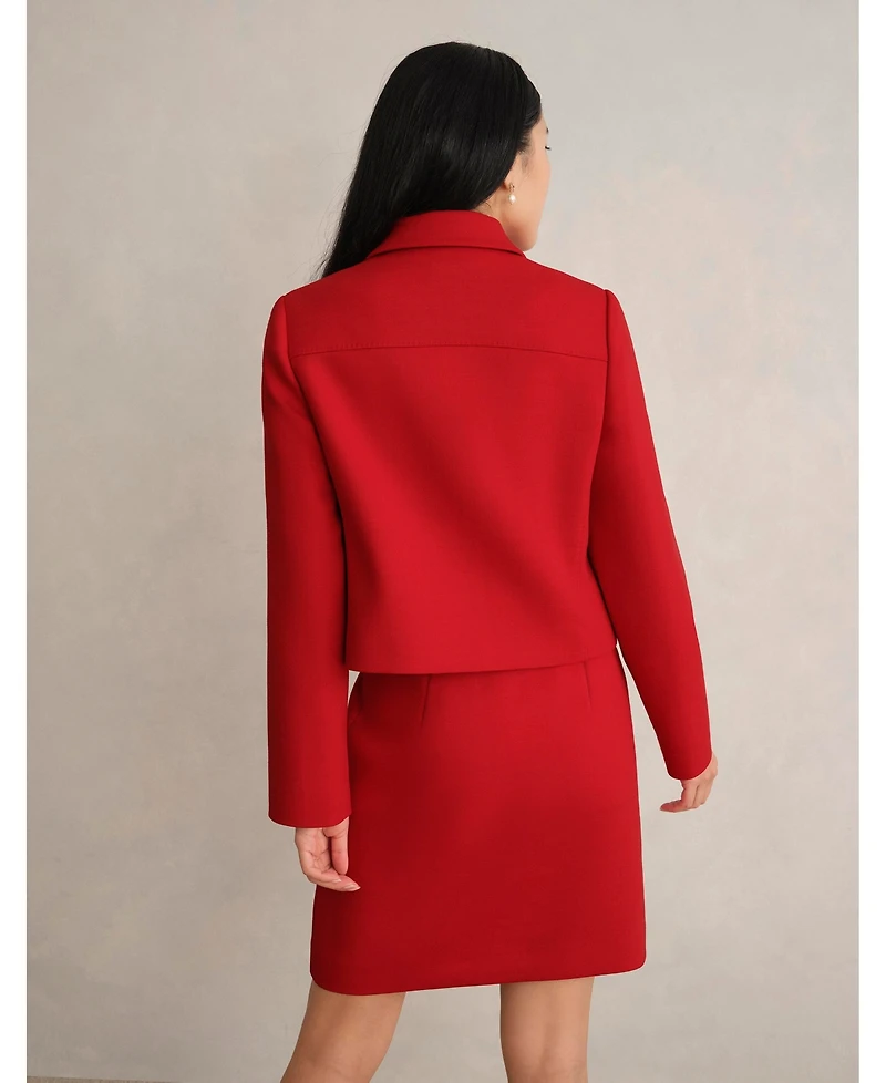 Hobbs London Women's Nessie Boxy Collard Jacket