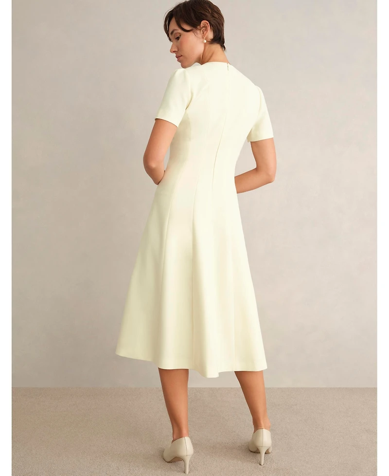 Hobbs London Women's Eliana Fit Flare Midi Dress