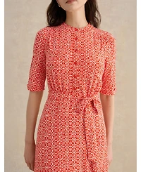 Hobbs London Women's Cathy 3/4 Sleeve Jersey Midi Dress