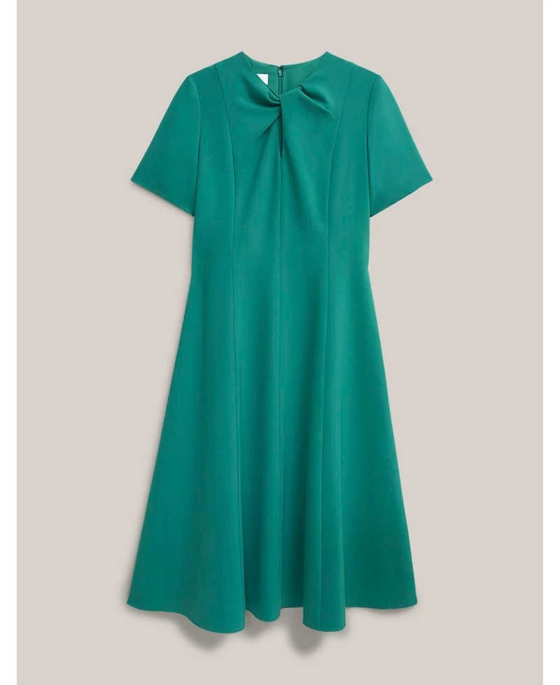 Hobbs London Women's Ariela Twist Detail Midi Dress