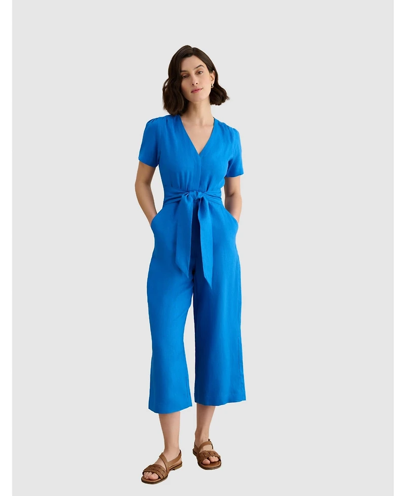 Hobbs London Women's Evie V-Neck Cropped Jumpsuit