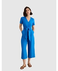 Hobbs London Women's Evie V-Neck Cropped Jumpsuit