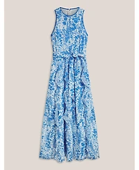 Hobbs London Women's Taryn Floral Ruffle Maxi Dress
