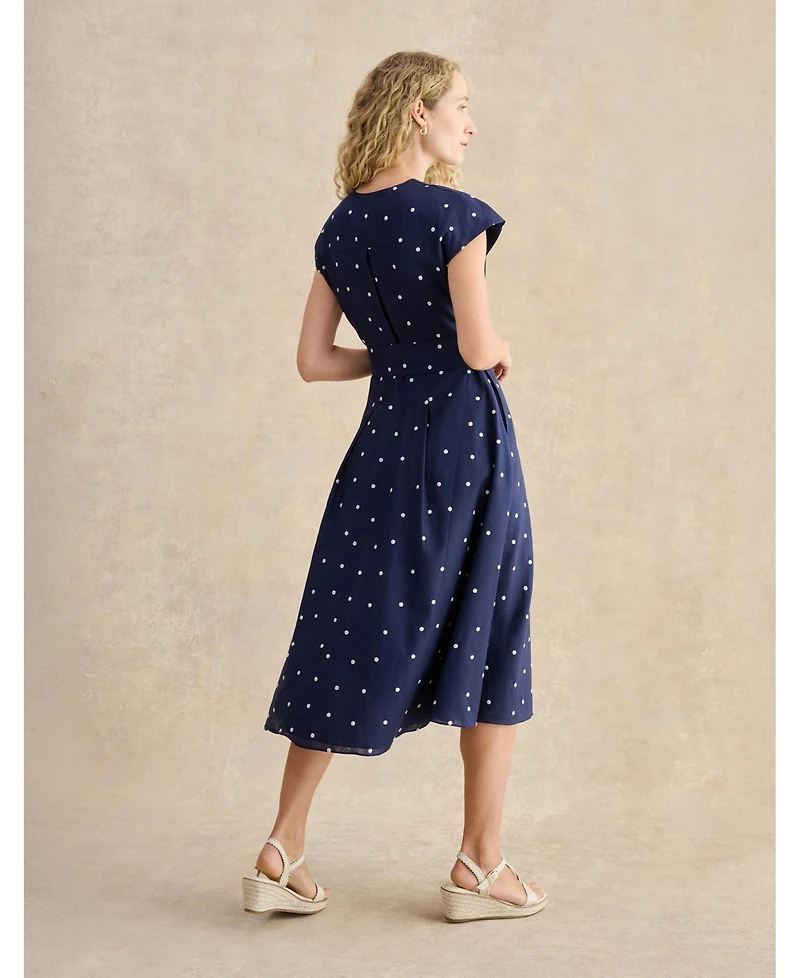 Hobbs London Women's Samantha Polka Dot Midi Dress