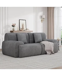 Gaomon Cloud Loveseat Sofa Couch with Corduroy Fabric for Living Room Bedroom, Small Space