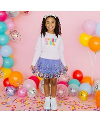 Sweet Wink Little and Big Girls Lavender Confetti Tutu Skirts