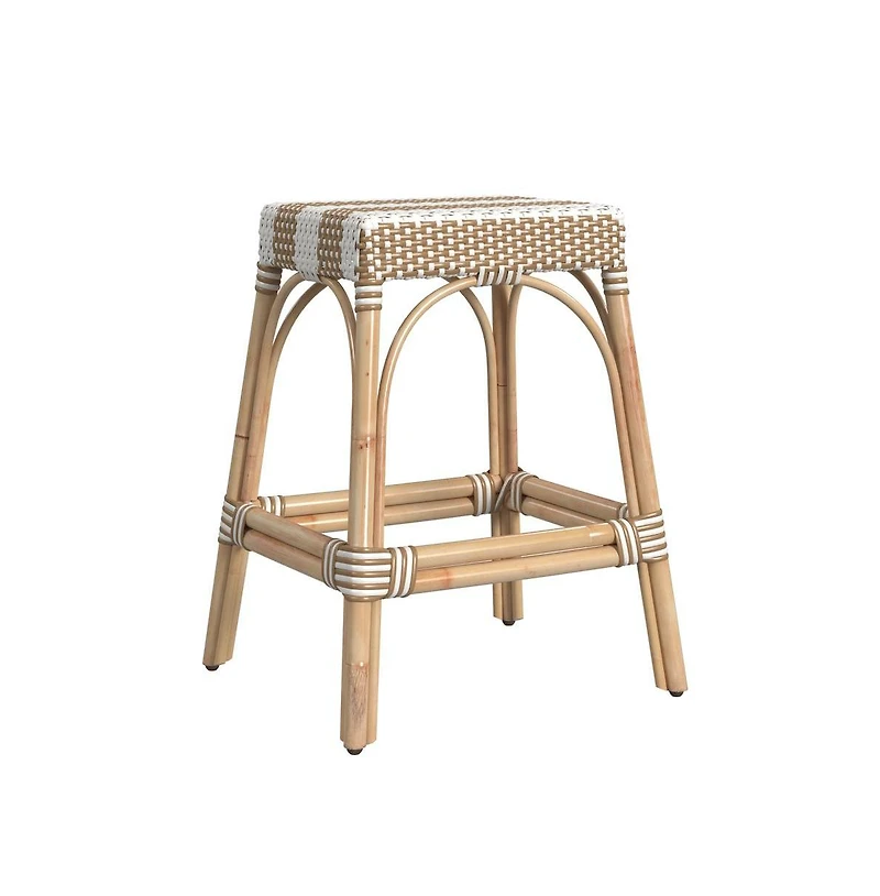 Butler Specialty Robias Rectangular Rattan 24.5" Counter Stool