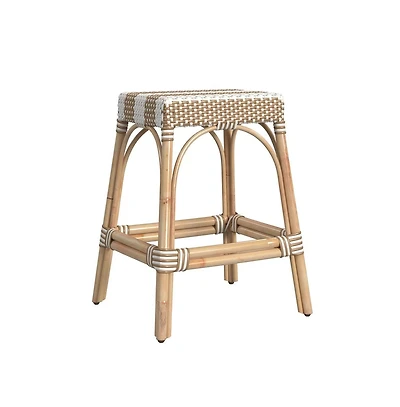 Butler Specialty Robias Rectangular Rattan 24.5" Counter Stool