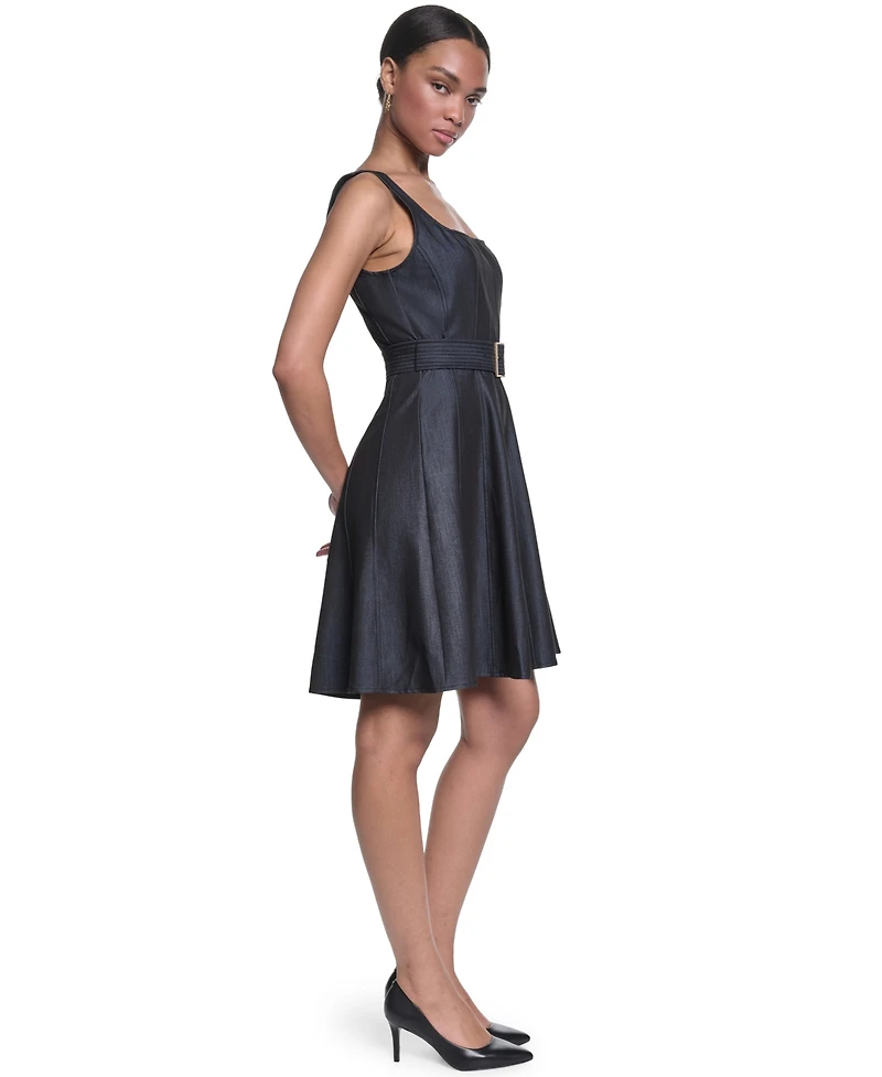 Karl Lagerfeld Paris Women's Square Neck Dress