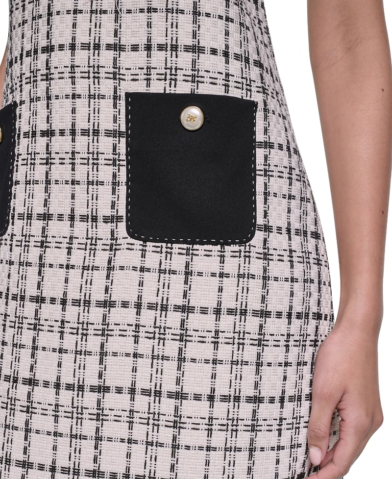 Karl Lagerfeld Paris Women's Sleeveless Shift Dress