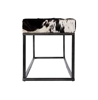 Butler Specialty Stinson 54 in. W Hair on Hide and Iron Accent Bench