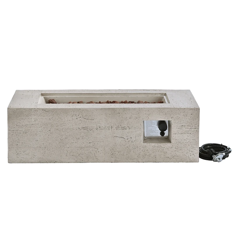 Streamdale Furniture 41.9 inch Propane Fire Pit Set with Tank Cover Table and Accessories