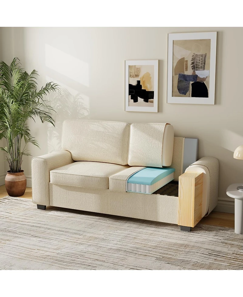 Streamdale Furniture Modern Chenille Loveseat Sofa - Cozy 2-Seater Couch
