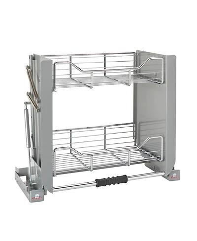 Rev-a-Shelf 24" Kitchen Pulldown Wall Cabinet Shelf System, Chrome, 5PD-24CRN
