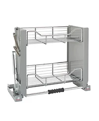 Rev-a-Shelf 24" Kitchen Pulldown Wall Cabinet Shelf System, Chrome, 5PD-24CRN