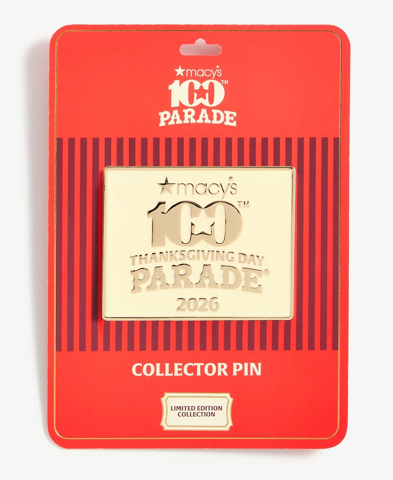 Macy's 100th Thanksgiving Day Parade 2026 Commemorative Pin, Macy's Exclusive