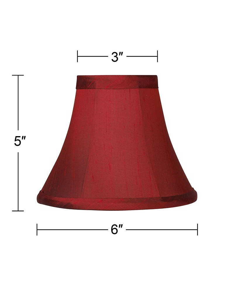 Springcrest Keely Dupioni Mini Bell Lamp Shade 3x6x5 (Clip-On)