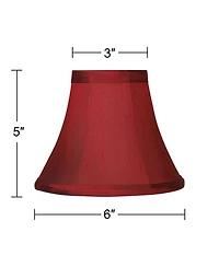 Springcrest Keely Dupioni Mini Bell Lamp Shade 3x6x5 (Clip-On)