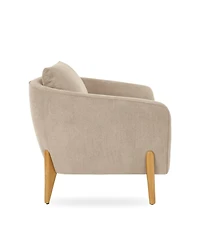Streamdale Furniture Modern Upholstered Accent Chair with Back Pillow