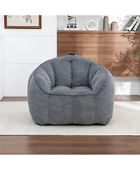 Streamdale FurnitureGiant Corduroy Bean Bag Chair with Armrests - Large Adult Sofa