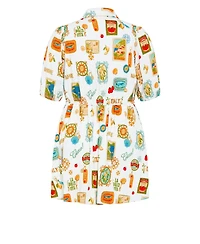City Chic Women's Amore Print Mini Dress