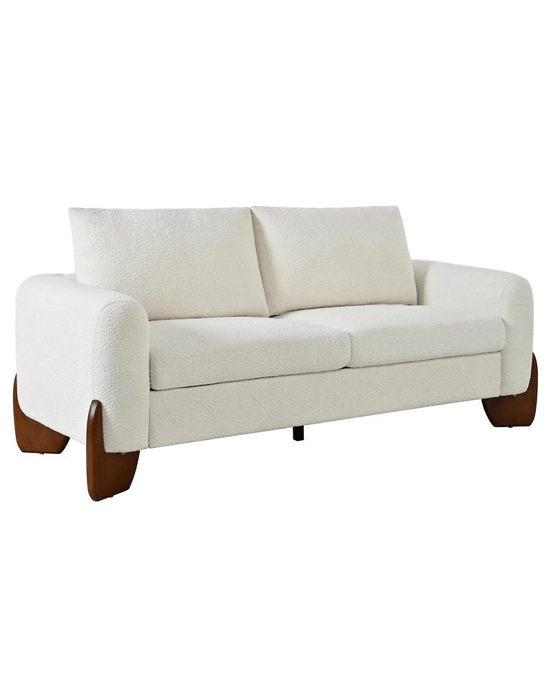 Streamdale Furniture 3-Piece Modern Boucle Sofa Set: 1 Loveseat and 2 Armchairs
