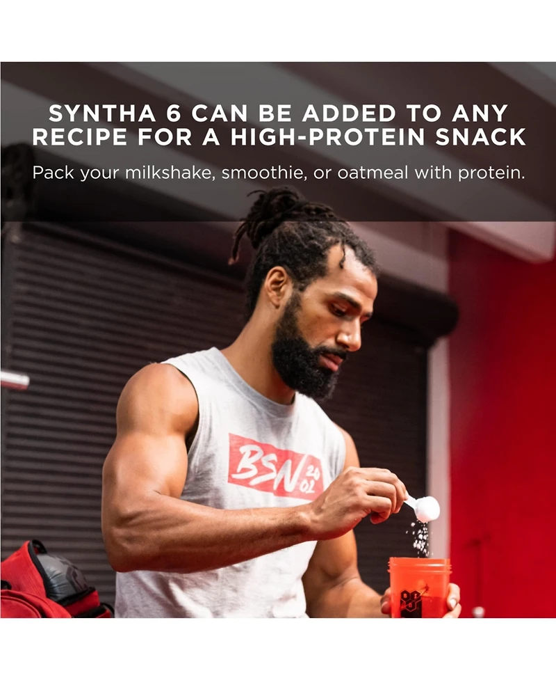 Glanbia: Bsn 6 Edge Protein Powder,With Hydrolyzed Whey, Micellar Casein, Milk Protein Isolate, Low Sugar, 24g Protein, Vanilla Milkshake, 48 Servings