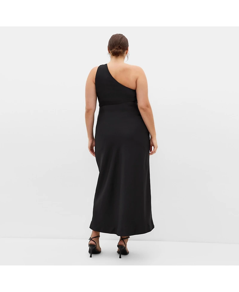 City Chic Women's Joy One Shoulder Maxi Dress
