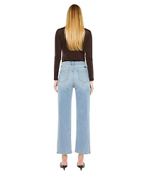 KanCan Women's Bethany High Rise 90's Straight Jeans