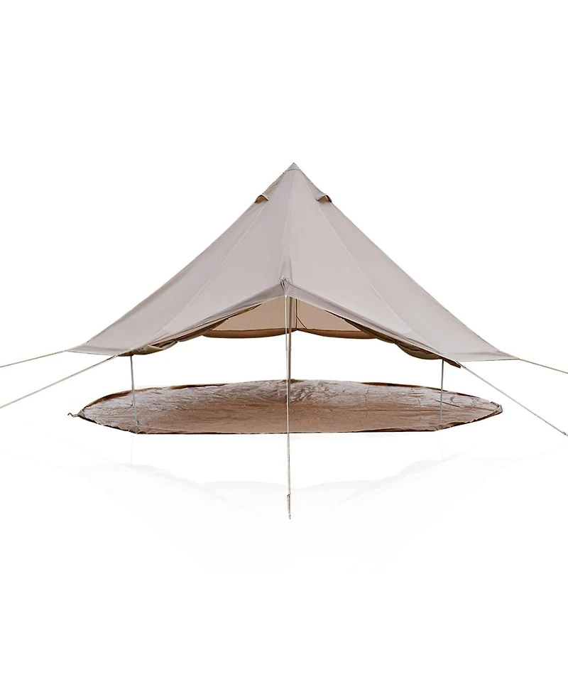 Streamdale Furniture 4 Season 13.1Feet Waterproof Bell Tent with Stove Jack for 8 People